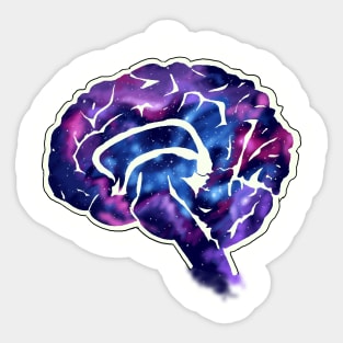 Galaxy Brain Sticker